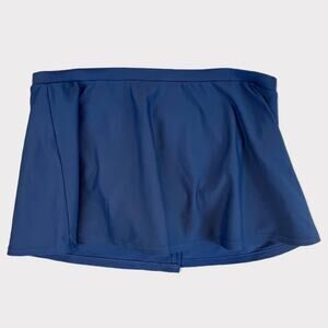Relativity Blue Swim Skirt Skort Size 8 Brief Under